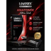 Lovesex Anatomik Prezervatif Ultra Sıcak Etkili Kondom Yüksek Hassasiyet ve Koruma 1 Adet