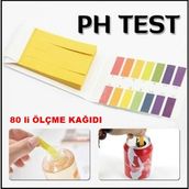 Lovyco Ph Metre Test Ölçme Turnusol Kağıdı 80 Li Kolay Kullanım ile 15 Saniyede Sonuç