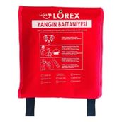 Lr-fb1015c Çantalı 1 Metre X 1,5 Metre Yangın Battaniyesi
