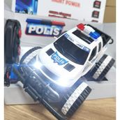 LRS Store Uzaktan Kumandalı Şarjlı Araba Oyuncak Polis Arabası Farları Işıklı Büyük Boy Jeep - Beyaz