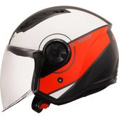 LS2 Airflow 2 Cover Mat Siyah Kırmızı Beyaz Açık Motosiklet Kask