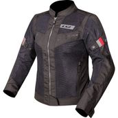 LS2 Blade Air Siyah Kırmızı Kadın Mont