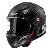LS2 Rapid 2 Clawn Gri Kırmızı Mat Siyah Kapalı Kask
