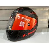 LS2 Rapid Takaroa Mat Siyah Kırmızı Kask