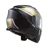 LS2 Storm 2 Velvet Full Face Siyah Gök Kuşağı Motosiklet Kaskı