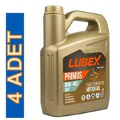 Lubex Primus Mv 0w-40 4 Lt 4'lü Tam Sentetik Motor Yağı