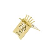 Lubinski New Lion Özel İşleme Motifli Puro Sehpası Gold Lion-2