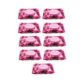 Luckido 90 Adet Kapaklı Gül Kokulu 9 Paket Red Rose Islak Havlu Mendil