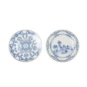 Lucky Art Florance Bone China Porselen Mavi Beyaz Barok Desenli 4 Lü Pasta Tabağı 20 Cm Lyhd 600