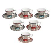 Lucky Art Liora Bone 6'lı Çay Fincanı Seti