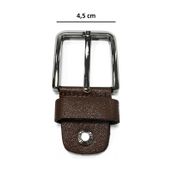 Lugmo Hakiki Deri Erkek Kemer 4 Cm Tokası Kahverengi