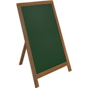Lüks Ahşap Ayaklı Yazı Tahtası 60x85cm - Yeşil/Siyah