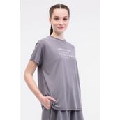 Lumberjack Wl Miruna 11MS450 5FX Siyah Kısa Kollu Kadın T-shirt
