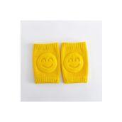 Luna Design Smiley Desenli Yumuşak Dayanıklı Emekleme Dizliği 0-1 Yaş Bebekler için Diz Koruyucu Set (1 Çift)