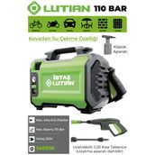 Lutian Lt2161-1400 - 110 Bar Yüksek Basınçlı 220 Volt Oto Araba Yıkama Temizleme Tabancası Makinesi 1400 Watt