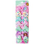 LUV HER Gabby's Dollhouse Saç Yayları - Saç Aksesuarları Hediye Seti - Prenses Saç Fiyonkları 7 Parça 4 İnç Paket Saç Yayları Kızlar için Farklı Karakterler Saç Tokasında Farklı Karakter Çocuk Yay -