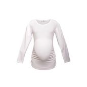 LuvmaBelly 2301-2309 Pamuklu Uzun Kollu Beyaz Hamile T-shirt