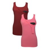 LuvmaBelly MYRA1505_1507 Pembe Bordo Emzirme Atlet Seti