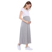 LuvmaBelly MYRA9031 Gri Beli Ayarlanabilir Hamile Eteği