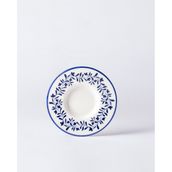 Luxe Couronne 6'lı Çay Tabağı Seti - Mavi/Beyaz