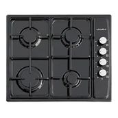Luxell LX-420 F 4 Gözlü Gazlı Emaye Yüzeyli Set Üstü Ocak Siyah