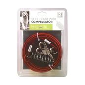 M-Pets Compensator Bahçe Bağlama Halati 5mt/ Kırmızı