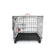 M-Pets Voyager Tekerlekli 2 Kapılı 106x71x76 cm XL Siyah Köpek Kafesi