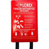 Mabelme LR-FB1010B Kutulu Yangın Söndürme Battaniyesi 100CM x 100CM - Option-1 - Ahşap