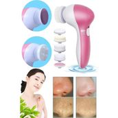 Macgon Profesyonel 5 In 1 Yüz Masaj Aleti Bakım Seti Peeling Yüz Temizleme 5 Başlıklı Masaj Seti Pilli Pro