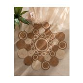 Madame Coco Alsace Naturel/Krem 120 cm Yuvarlak Kilim
