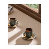 Madame Coco Kleby Nouveau 2 Kişilik 4 Parça Kahve Fincan Seti - Yeşil/Toprak - 90 ml
