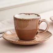 Madame Coco Monde 2 Kişilik Pudra 90 ml Kahve Fincanı Takımı
