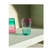 Madame Coco Renard 4'Lü Meşrubat Bardağı Seti - Pembe/Yeşil