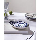 Madame Coco Reve Bleu Ellis Oval Tabak - 19 cm - Mavi/beyaz - 19 x 19