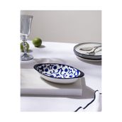 Madame Coco Reve Bleu Ellis Oval Tabak - 19 cm - Mavi/Beyaz