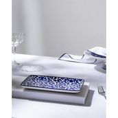 Madame Coco Reve Bleu Freya Dikdörtgen Tabak - 22 cm - Mavi/Beyaz
