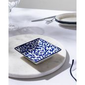Madame Coco Reve Bleu Freya Kare Tabak - 12 cm - Mavi/Beyaz