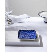 Madame Coco Reve Bleu Mais Kare Tabak - 12 cm - Mavi/Beyaz
