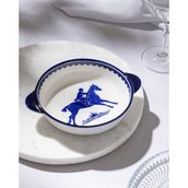 Madame Coco Reve Bleu Tierra Yuvarlak Tabak - 19 cm - Mavi/beyaz - 19 x 19