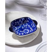 Madame Coco Reve Bleu Vista Kare Tabak - 17 cm - Mavi/beyaz - 17 x 17
