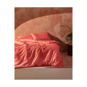 Madame Coco Sona Çift Kişilik Püsküllü Mercan Nevresim Seti