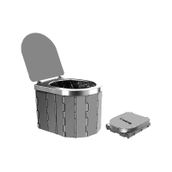 Madfox Madfox Bi-pot Katlanır Portatif Kamp Tuvaleti Wc 001 gri