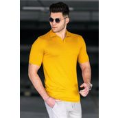Madmext 5074 Hardal Erkek T-shirt