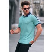 Madmext 5888 Yeşil Erkek Polo Yaka Tişört