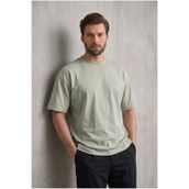 Madmext 6066 Çağla Yeşili Oversize Fit Basic Erkek T-shirt
