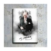 Mağazacım TBL1196 Atatürk Takım Elbiseli Portre 80x110 cm Kanvas Tablo