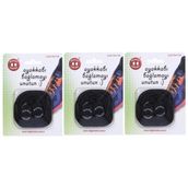 Magic Locks Akıllı Ayakkabı Bağcığı Yuvarlak 3'lü - Siyah