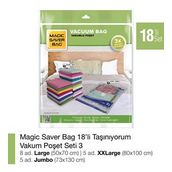 Magic Saver Bag 18'li Taşınıyorum Vakumlu Poşet Seti 3
