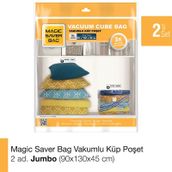 Magic Saver Bag 2'li Küp Jumbo Vakumlu Poşet