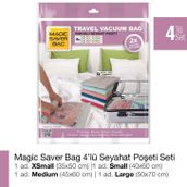 Magic Saver Bag 4'lü Seyahat Poşeti Roll-Up